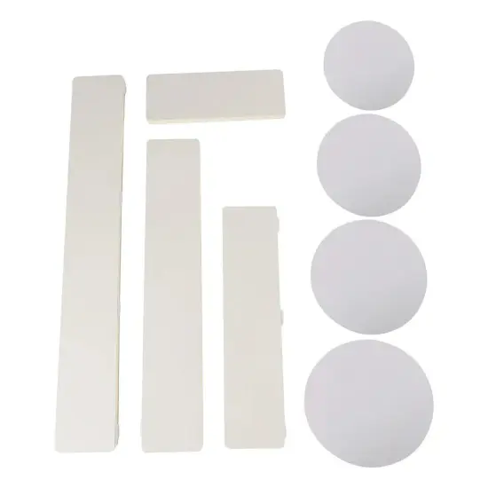 White Cardboard Flower Stand 4 PCs Cylinder Flowers Stand High-quality Material {3}