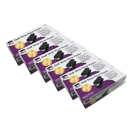 Half Strip Economy Metal Stapler, Pack of 6 {1}
