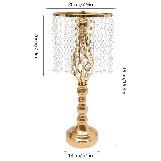 10Pcs 49cm Tall Crystal Flower Stand Centerpieces Vase Wedding Party Decor {3}