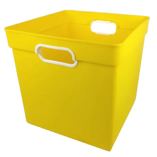 Cube Bin, Yellow, Pack of 3 {2}