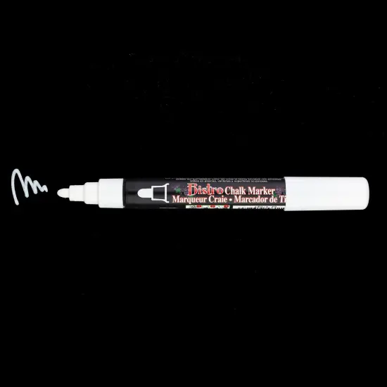 Bistro White Chalk Marker, Broad Tip, Pack of 6 {2}