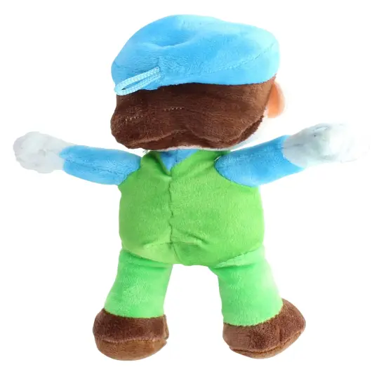 Super Mario 8.5 Inch Character Plush | Ice Luigi {4}