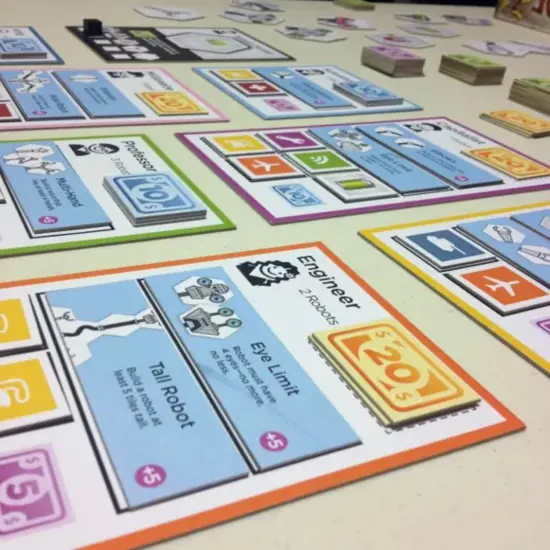 Robots on the Line Tile Game {3}