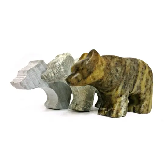 Mothers Day Gift - Bear Soapstone Carving Kit {4}