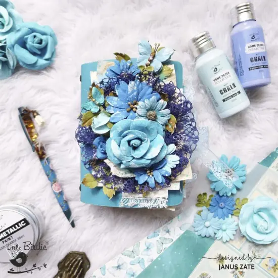 Little Birdie Cardstock 12"X12" 12/Pkg-Aqua Medley {4}