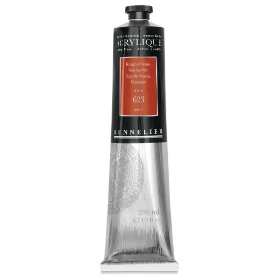 Sennelier Extra-Fine Artist Acryliques - Venetian Red, 200 ml tube {1}