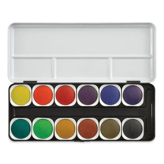 Finetec Transparent Watercolor Pan Set - Assorted Colors,Set of 12 {1}