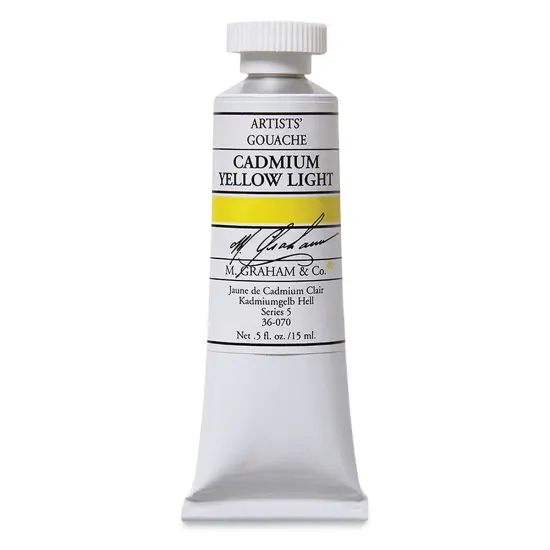 M. Graham Artists' Gouache - Cadmium Yellow Light, 15 ml tube {2}
