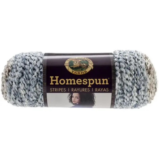 (3 Pack) Lion Brand Homespun Yarn - Beachside Stripes {3}
