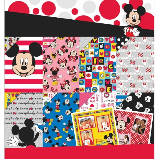 EK Disney Paper Pad 12"X12" 36/Pkg-Mickey & Friends 12 Designs/3ea {1}