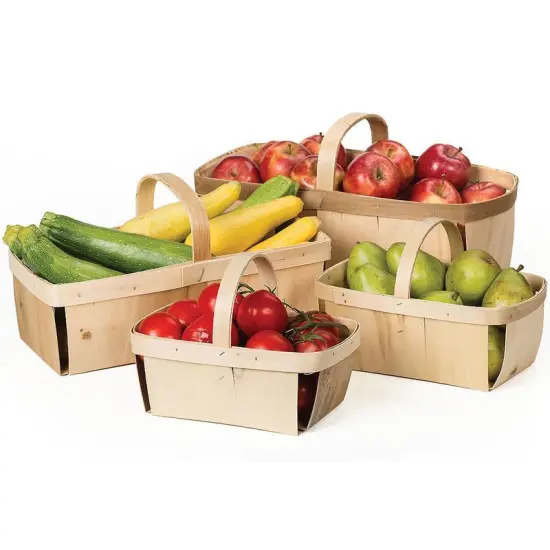 Roof Basket Works Inc Harvest Basket Set Pack of 4 Different Sizes {1}