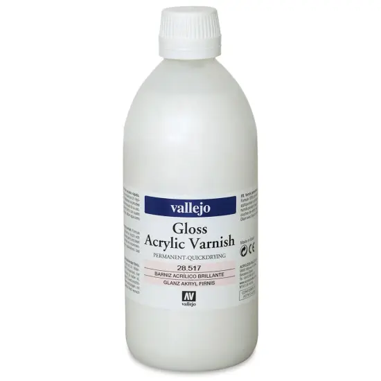 Vallejo Permanent Acrylic Varnish - Gloss, 500 ml {2}