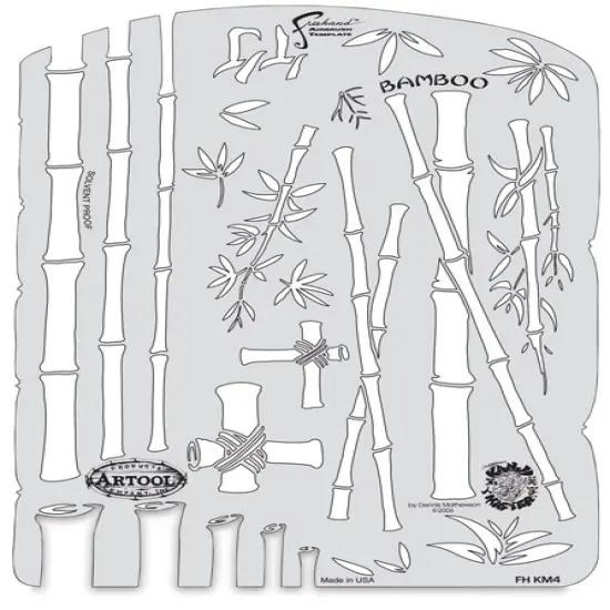 Iwata Artool Freehand Template - Kanji Master Bamboo {1}