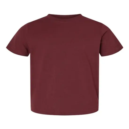Rabbit Skins&reg; Toddler Short Sleeve Crewneck Fine Jersey Tee - 3321 Maroon {1}