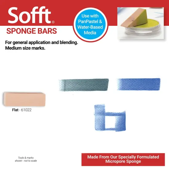 PanPastel Sofft Art Sponges 3/Pkg-Bar {3}