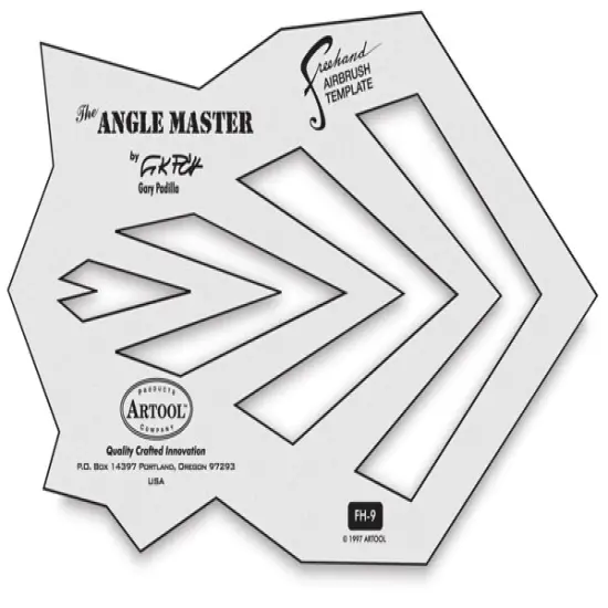 Iwata Artool Freehand Template - Angle Master {1}