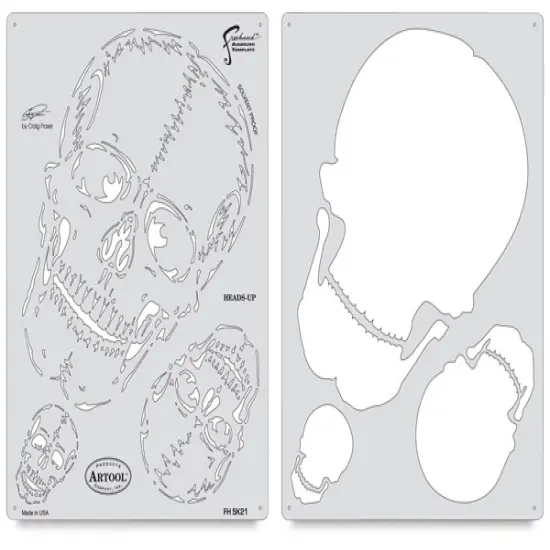 Iwata Artool Freehand Template - Horror of Skull Master Heads Up {1}