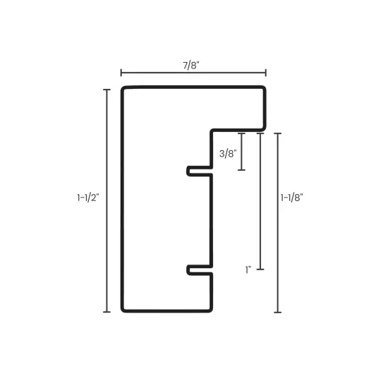 Ambiance Gallery Wood 1.5" Deep Picture Frames - 11 x 17" - 8 Pack Espresso Wood Frame, Shatter-Resistant Acrylic Glazing & MDF Backing, Horizontal or Vertical Wall Display {6}