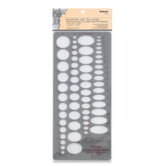 Chartpak Pickett Template - 1266i Isometric Master Ellipse {1}