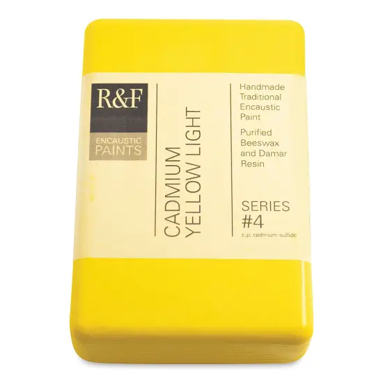 R&F Encaustic Paint Block - Cadmium Yellow Light, 333 ml block {1}