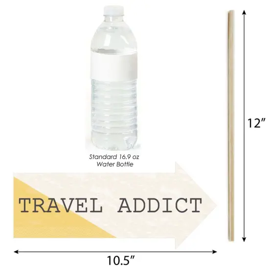 Big Dot of Happiness Funny World Awaits - Travel Themed Photo Booth Props Kit - 10 Piece {4}