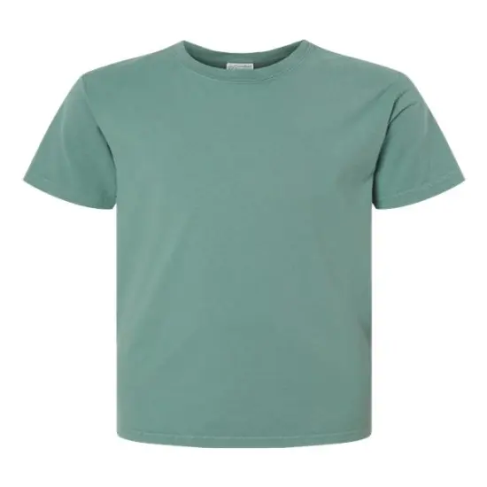 Hanes&reg; Garment Dyed Youth T-Shirt Cypress Green {1}