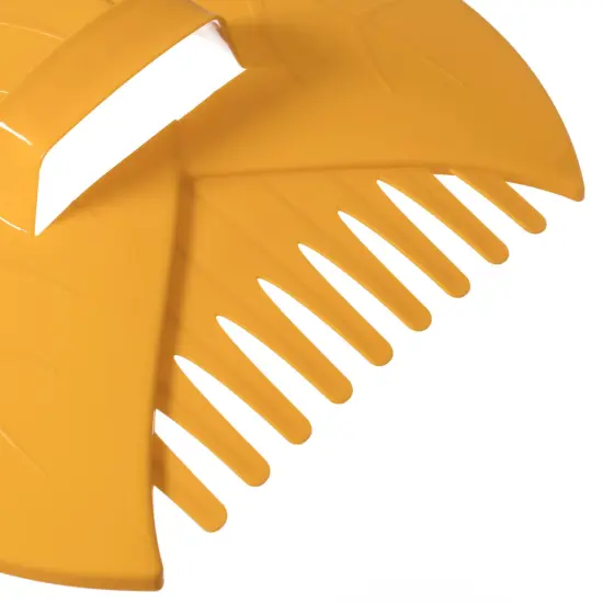 Decorative Pair of Leaf Scoops, Hand Rakes for Lawn and Garden Cleanup Yellow {4}