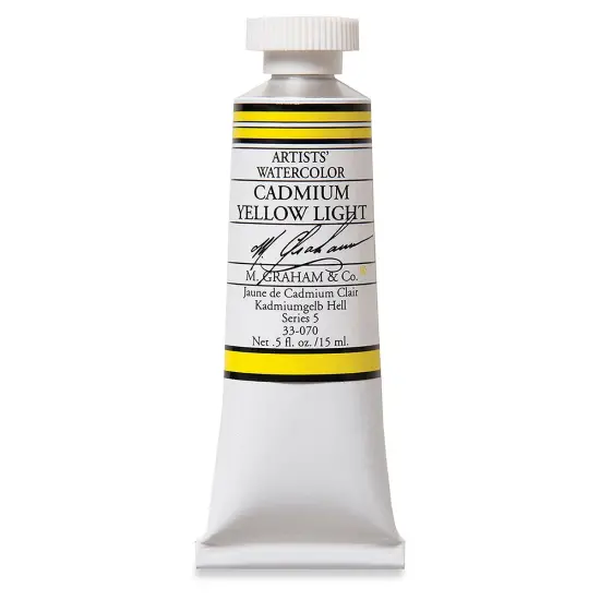 M. Graham Artists' Watercolor - Cadmium Yellow Light, 15 ml Tube {1}
