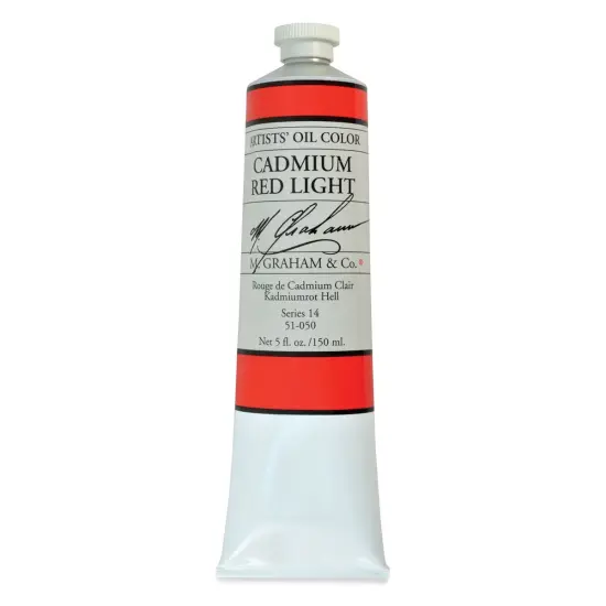M. Graham Artists' Oil Color - Cadmium Red Light, 148 ml tube {1}