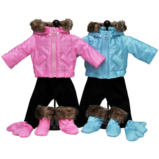 The Queen's Treasures 15" Baby Doll Clothes Set of Two Winter Outerwear {5}