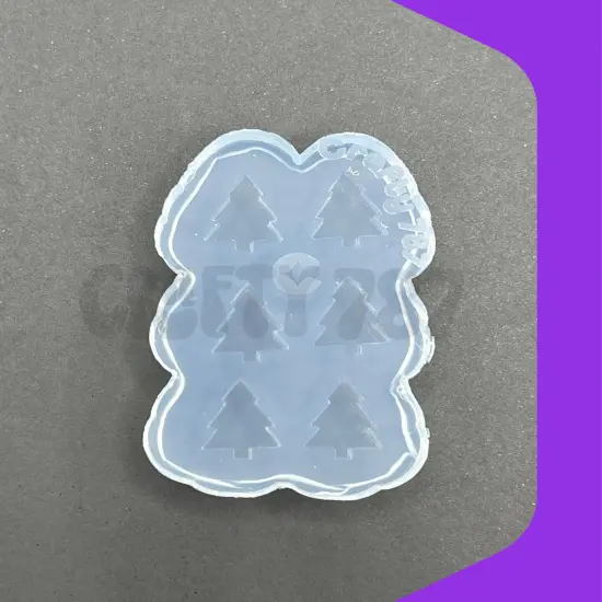 Mini Christmas Tree Stud Earring Silicone Mold (A14) {5}