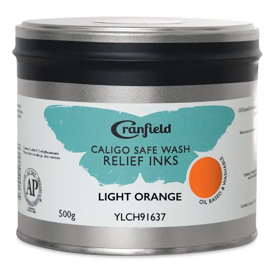 Cranfield Caligo Safe Wash Relief Ink - Light Orange, 500 g {1}