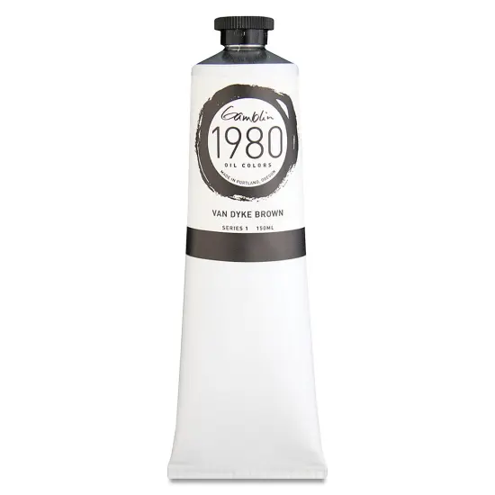 Gamblin 1980 Oils - Van Dyke Brown, 150 ml tube {2}