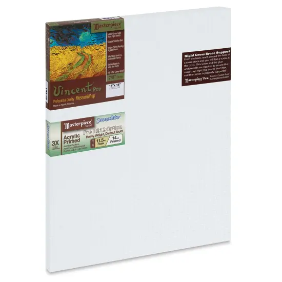 Masterpiece Vincent Pro Sausalito Cotton Canvas - 14" x 18", Acrylic Primed {1}
