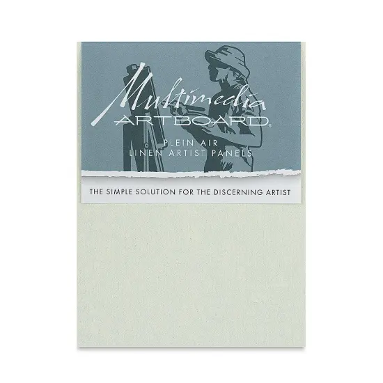 Multimedia Artboard Plein Air Claessens Linen Artist Panel - 6" x 8", 13 DP, Pkg of 3 {1}