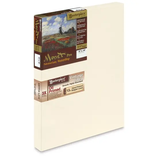Masterpiece Monet Pro Linen Canvas - 11" x 14", Oil Primed {1}