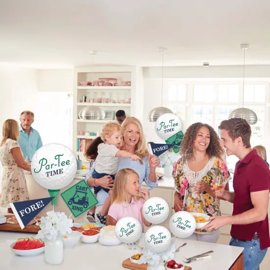 Big Dot of Happiness Par-Tee Time - Golf - Birthday or Retirement Party Centerpiece Sticks - Showstopper Table Toppers - 35 Pieces {6}