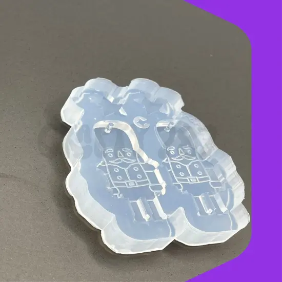 Nutcracker Dangle Earring Silicone Mold (C14) {5}