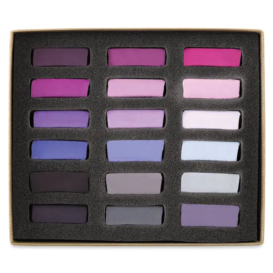 Great American Handmade Pastel Set - Half-Sticks, Try Me! Purple, Set of 18 {1}
