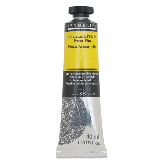 Sennelier Artists' Extra Fine Oil Paint - Cadmium Yellow Light, 40 ml tube {2}