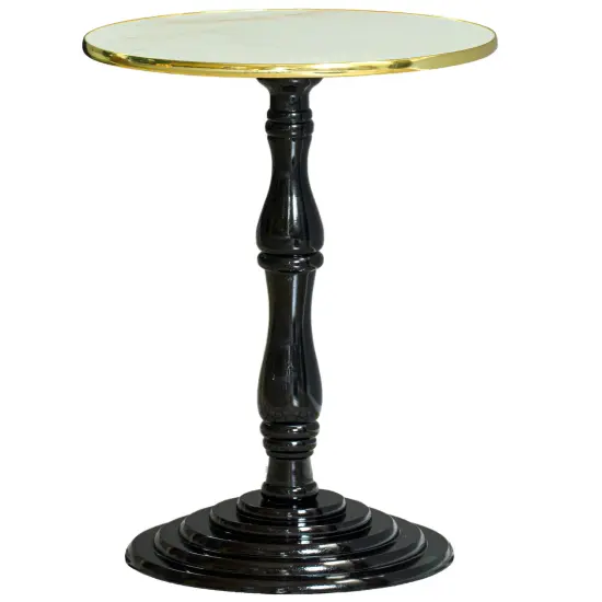 Round Wooden Side Table, Living Room Accent Pedestal End Table - Modern Furniture, Decorative Stand, Small Space Solution, Circular Design, Rustic Home Decor, Elegant Home Furnishing Brown {9}