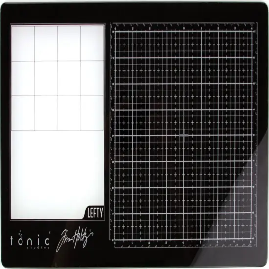 Tim Holtz Travel Glass Media Mat 10.25"X15.5"-Left-Handed {2}
