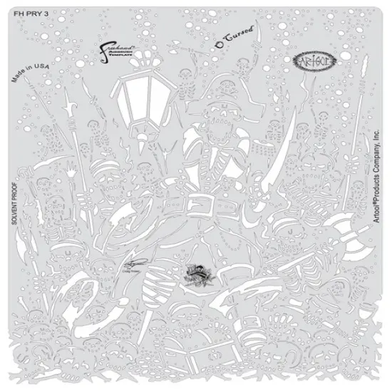 Iwata Artool Freehand Template - Piracy O' Cursed {1}