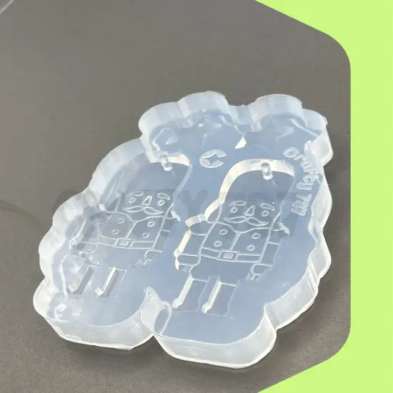 Nutcracker Dangle Earring Silicone Mold (C14) {4}