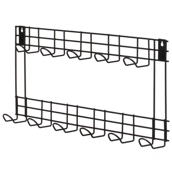 Wall Mount Garden Tool Storage Rack Hook On Garage, Garden and Yard, Black {1}