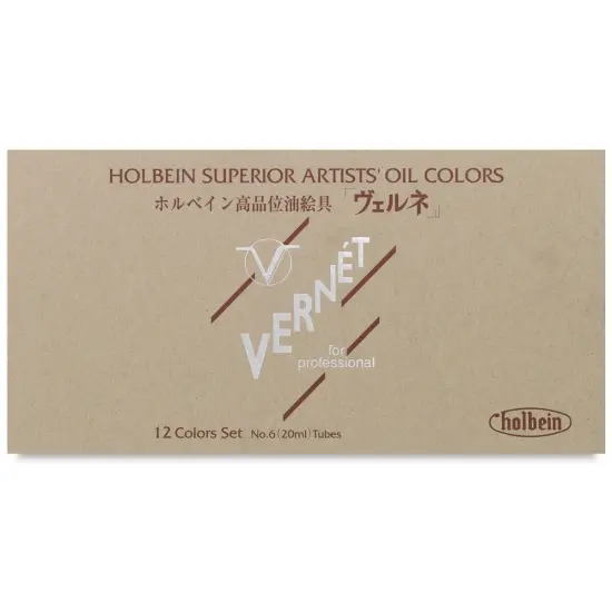 Holbein Vernét Superior Artists' Oil Colors - Set of 12, Assorted Colors, 20 ml Tubes {1}