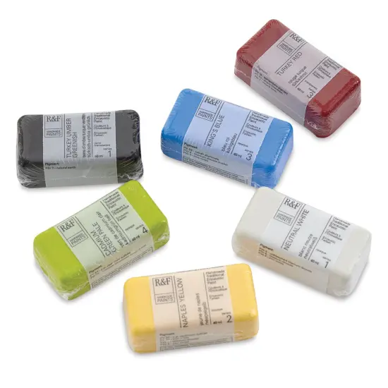 R&F Encaustic Paint - Set of 6, Introductory Colors, 40 ml {2}