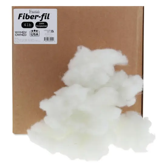 Essentials by Leisure Arts Fiber-fil Polyester Stuffing - 4 lb {1}