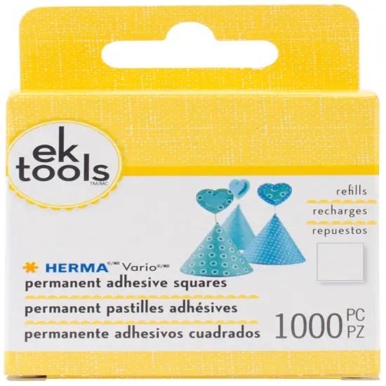 EK Tools HERMA Vario Adhesive Tab Refill Permanent-Permanent-1000pcs, For E5501074 {1}