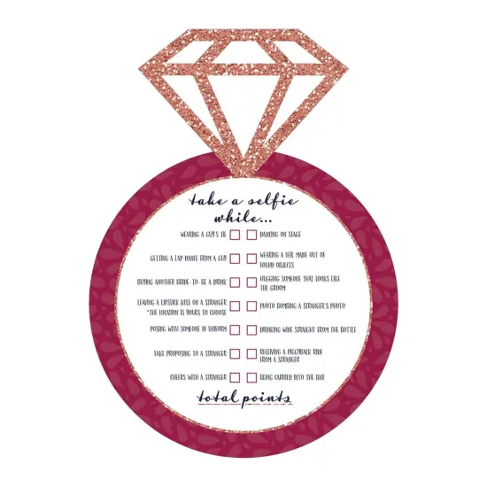 Big Dot of Happiness Vino Before Vows - Selfie Scavenger Hunt - Winery Bridal Shower or Bachelorette Party Game - Set of 12 {3}